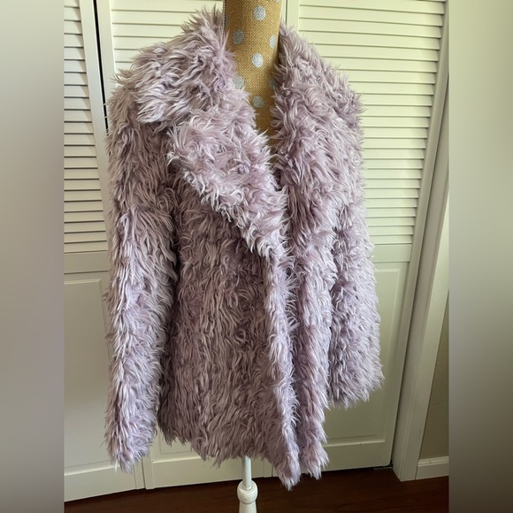 Avec Les Filles Purple Furry coat Burning man ready - Picture 2 of 7